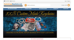 Desktop Screenshot of customlogokeychains.com