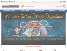 Tablet Screenshot of customlogokeychains.com